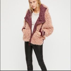 Free People Oversized Fluffy Dolman Coat
